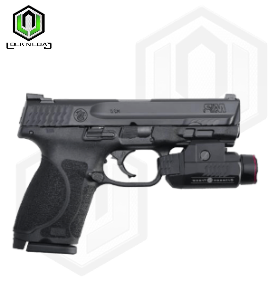 M&P 9 M2.0 4″ COMPACT W/CRIMSON TRACE RAIL MASTER UNIVERSAL TACTICAL LIGHT