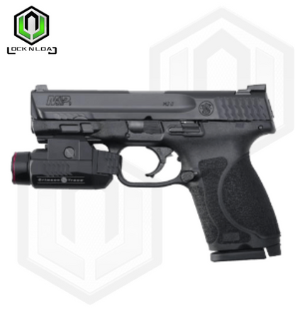 M&P 9 M2.0 4″ COMPACT W/CRIMSON TRACE RAIL MASTER UNIVERSAL TACTICAL LIGHT