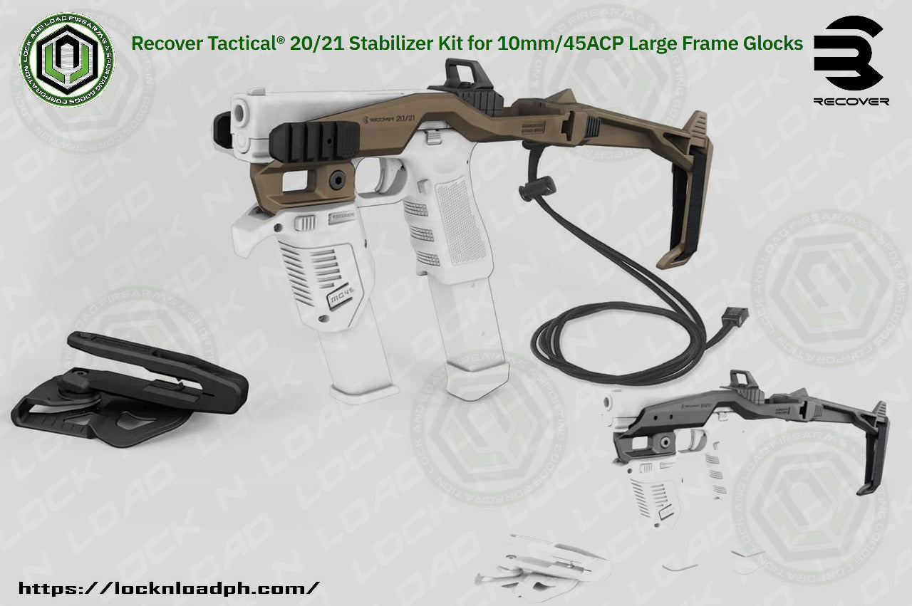 Recover Tactical 20/21 Stabilizer Kit for 10mm/45 ACP Large Frame Glocks