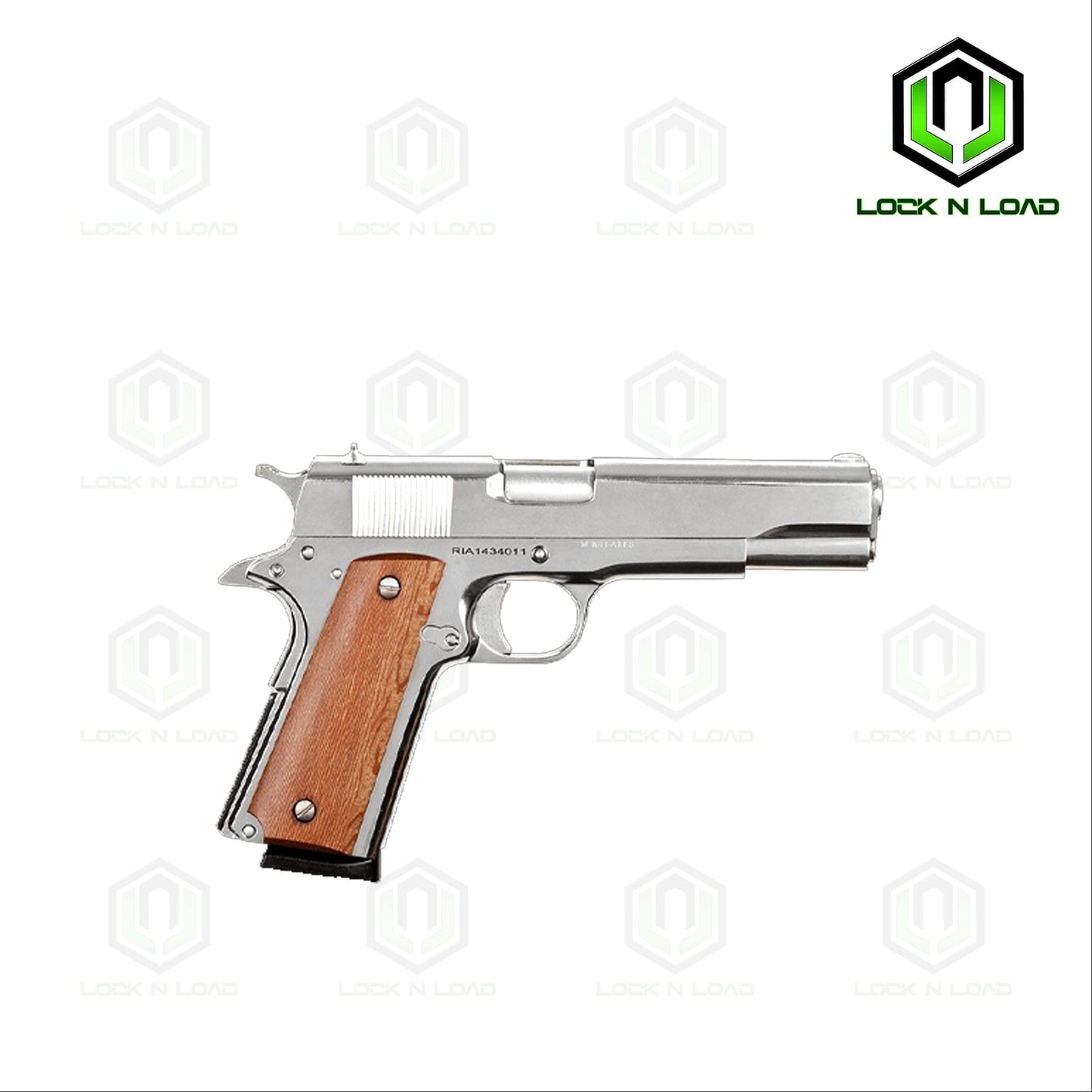 Rock Island GI Standard FS Nickel 45ACP 8rd